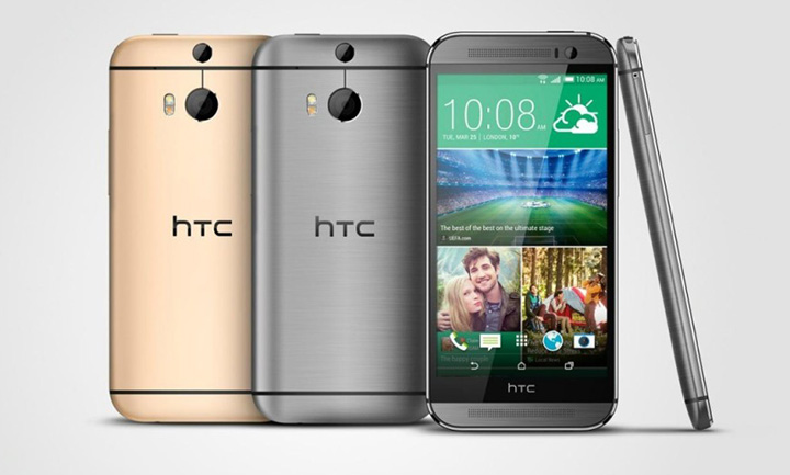 HTC one M8 comes in three colours but the gold is not available in Canada yet