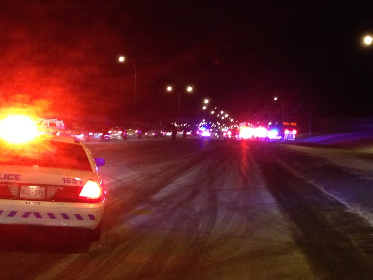 Police fire shots into a vehicle on Deerfoot Trail, killing one man and injuring a woman Feb. 28.