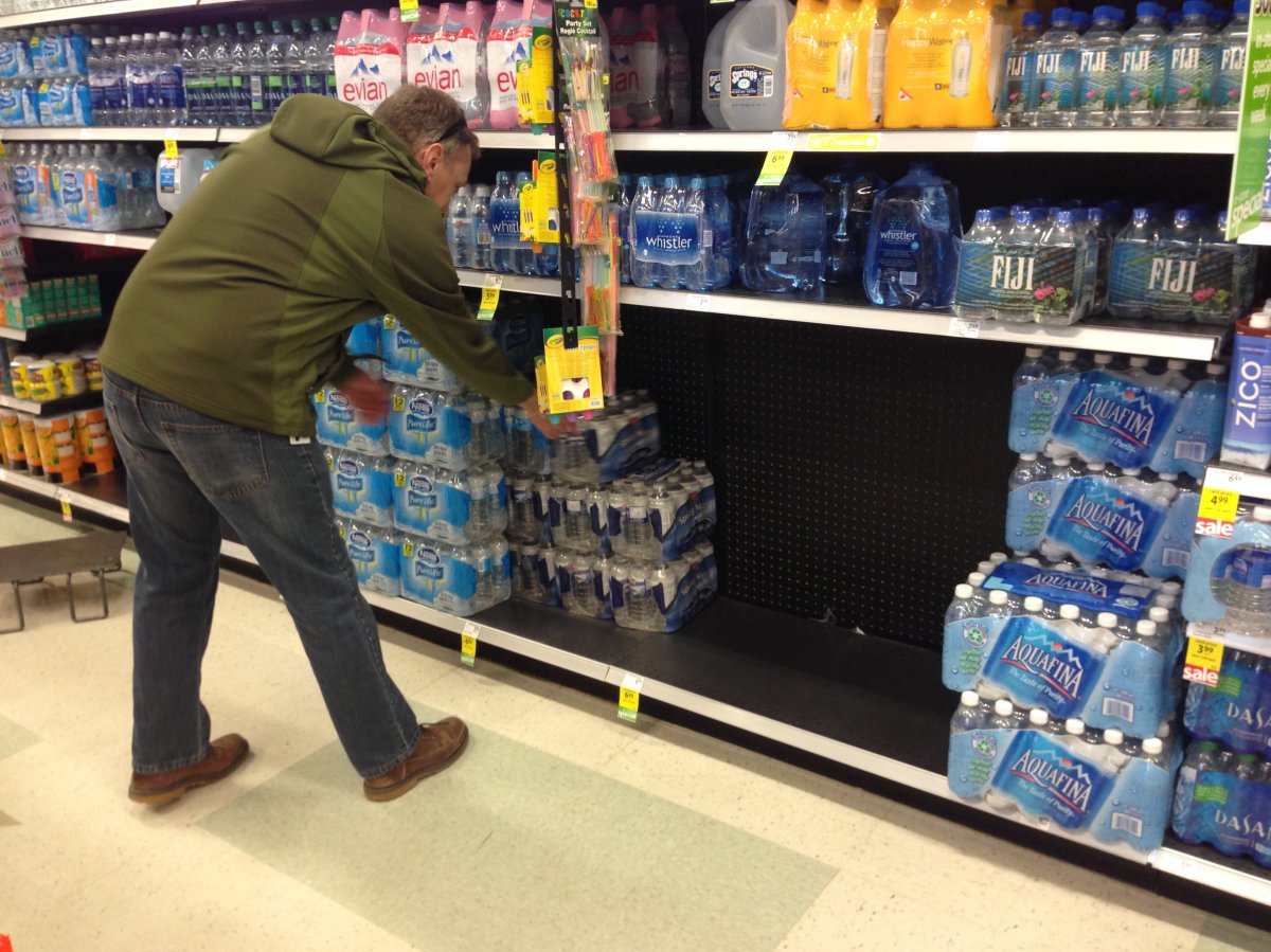 Residents stocking up on water in Lethbridge - image
