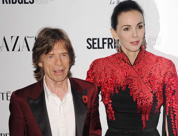 Mick Jagger and L'Wren Scott