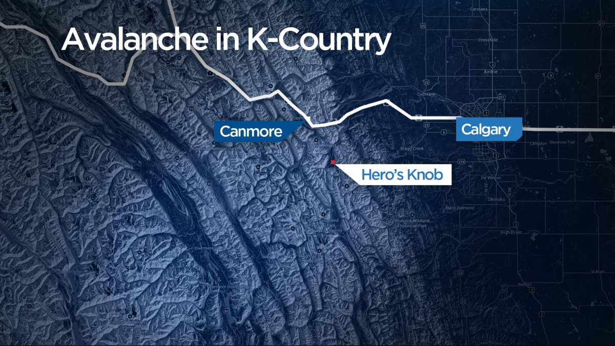 A group of six survived an avalanche in Kananaskis Country on Sunday.