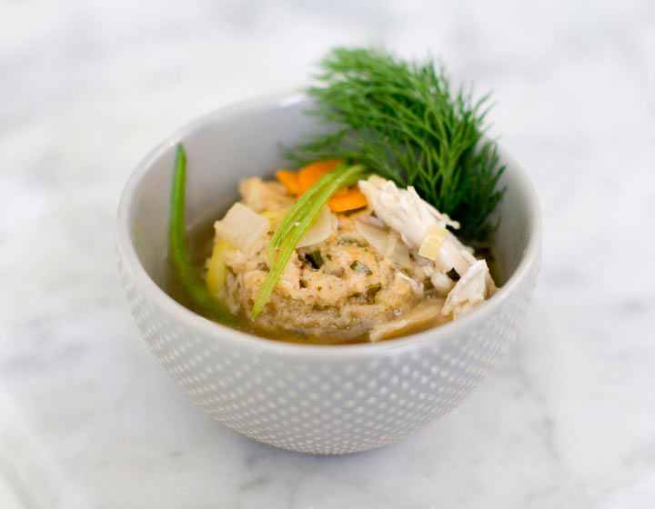 Matzo ball soup