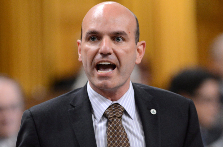 NDP MP Nathan Cullen asks a question during Question Period in the House of Commons on Parliament Hill in Ottawa on Tuesday, June 18, 2013.