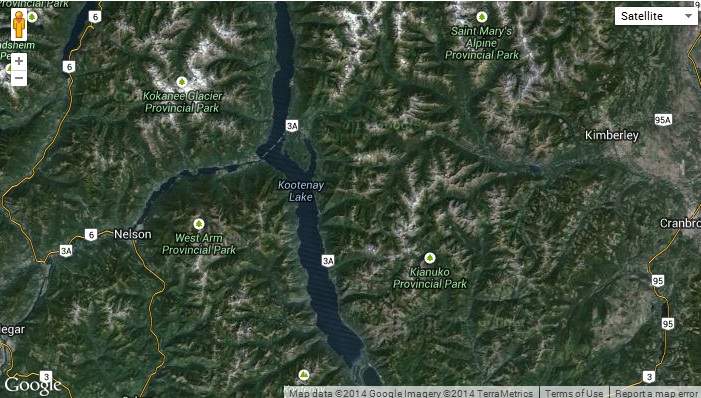 Gray Creek Pass located between Nelson and Kimberley, B.C. 
