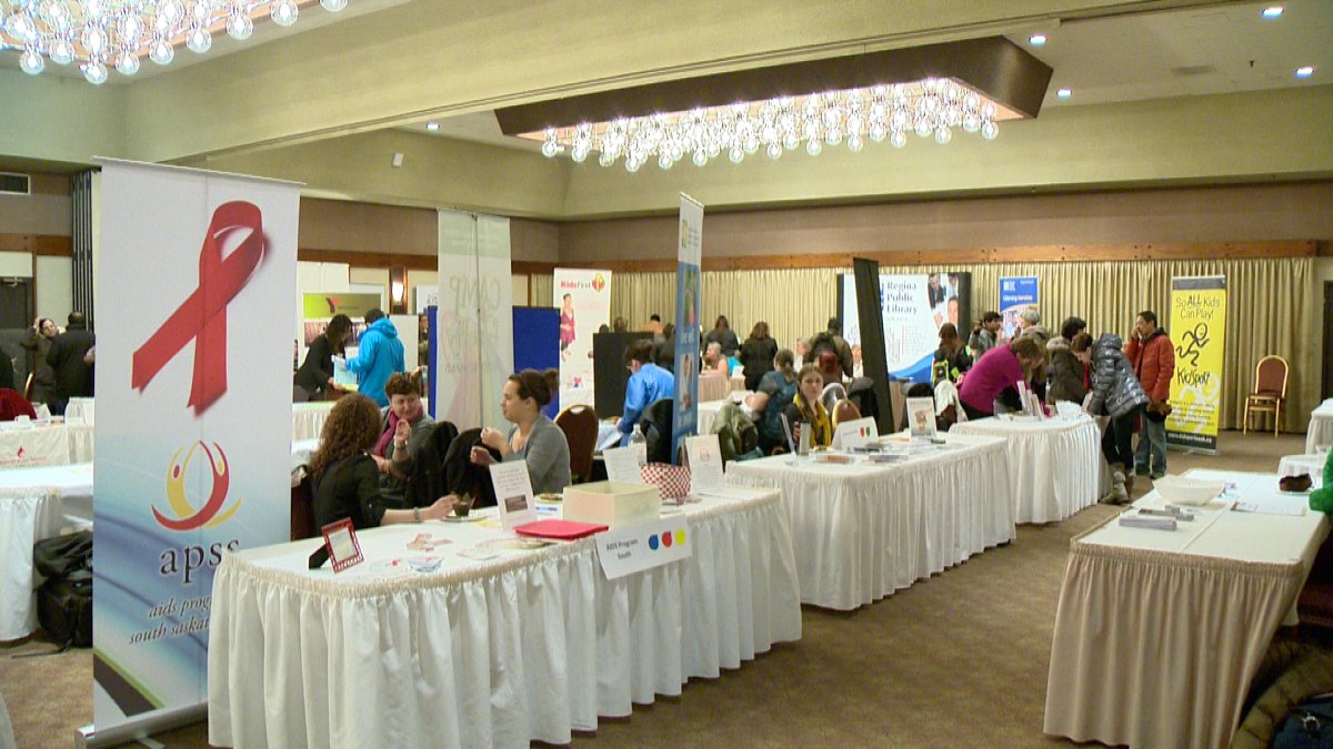 Nearly 30 organizations sent representatives to the Community Fair for Newcomers today.