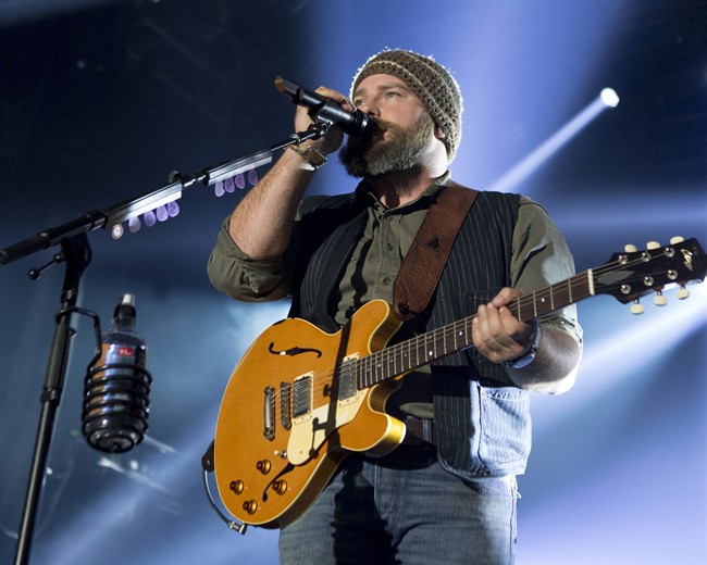 This Feb. 1, 2014 file photo shows Zac Brown of The Zac Brown Band performing at The Bud Light Hotel, during Super Bowl festivities in New York.