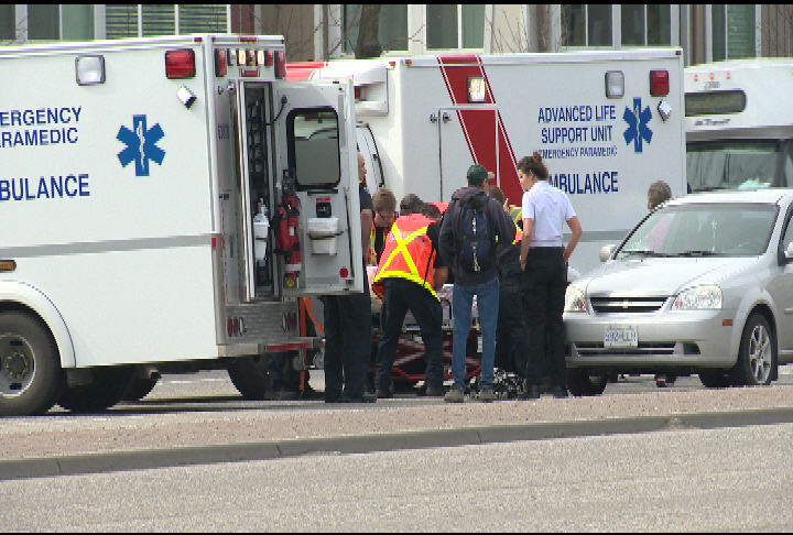 Kelowna pedestrian runs into car | Globalnews.ca