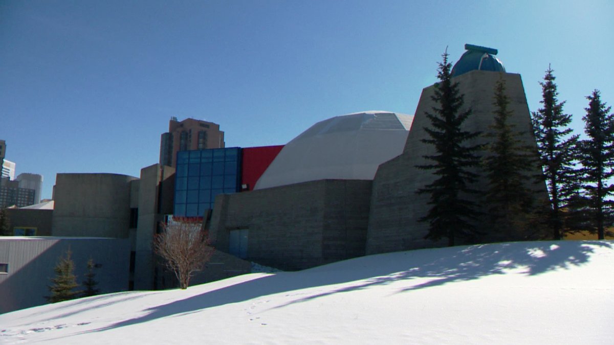The former Centennial Planetarium in the downtown core.