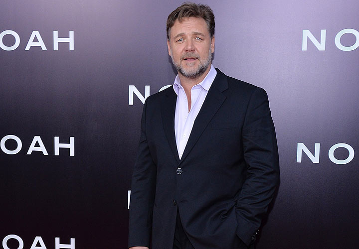 Actor Russell Crowe attends the New York premiere of Paramount Pictures' 'Noah'