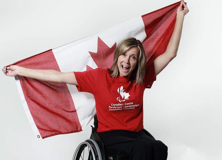 Sonja Gaudet poses for a portrait during the Canadian Olympic Committee Portrait Shoot on May 13, 2013 in Vancouver, British Columbia, Canada. 