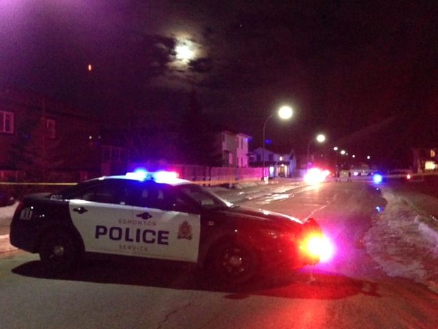 Edmonton police investigate a stabbing that sent a man to hospital in critical condition, Wednesday, Mar. 19, 2014. 