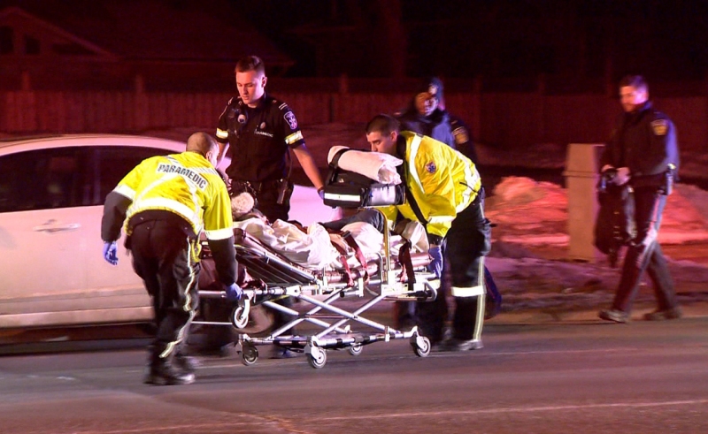  One man is dead and another injured after a double
stabbing during a brawl on a Toronto street.
