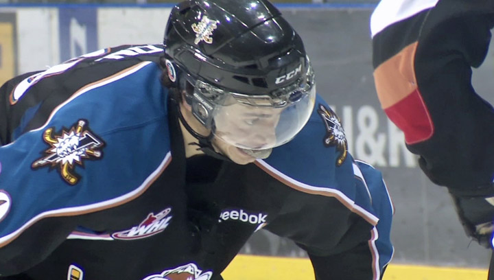 Kootenay Ice player and Montreal Canadiens prospect Tim Bozon slowly recovering from meningitis, remains in critical condition in Saskatoon hospital.