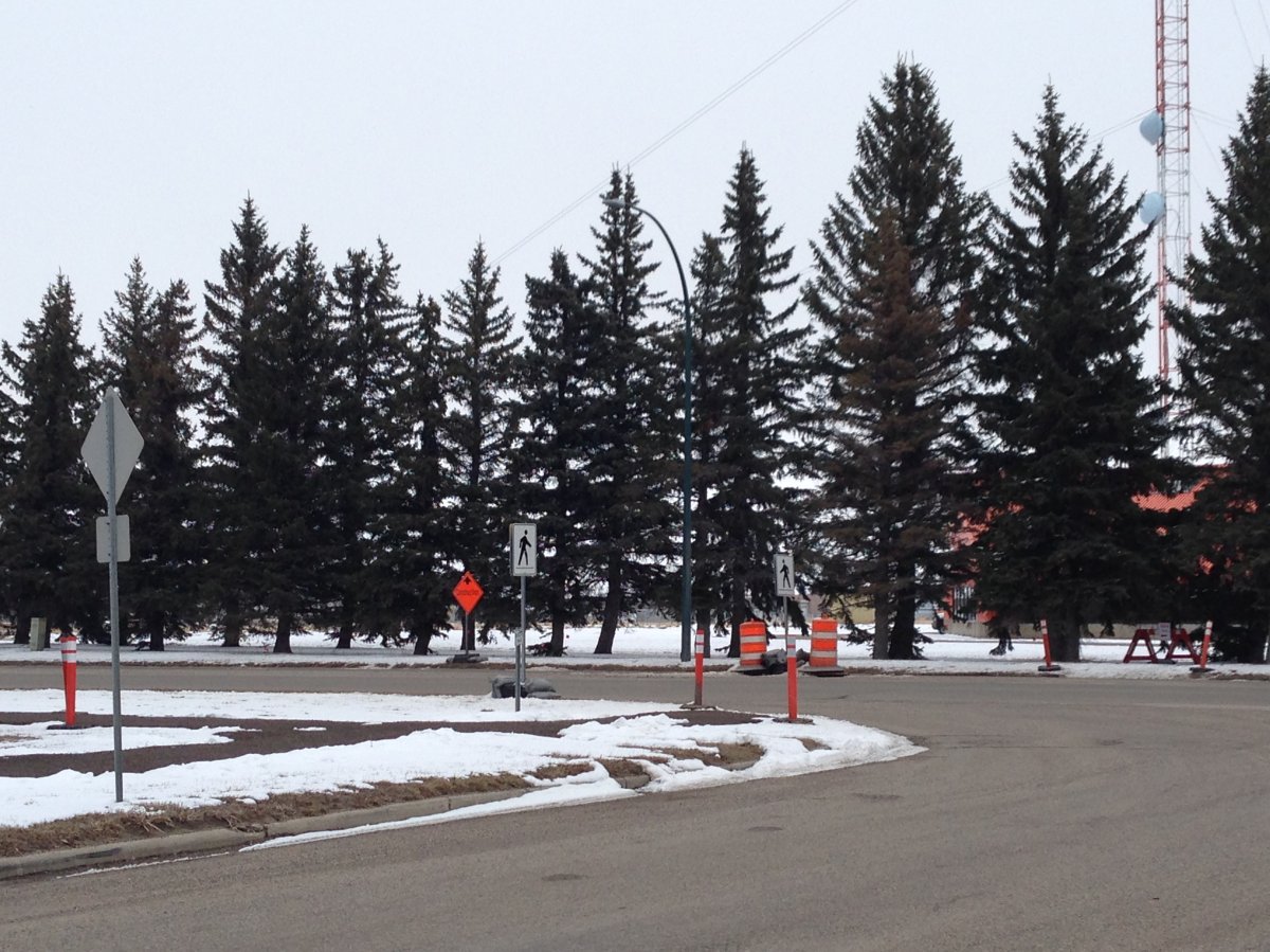 Some trees in the construction area will be cut down concerning some residents.