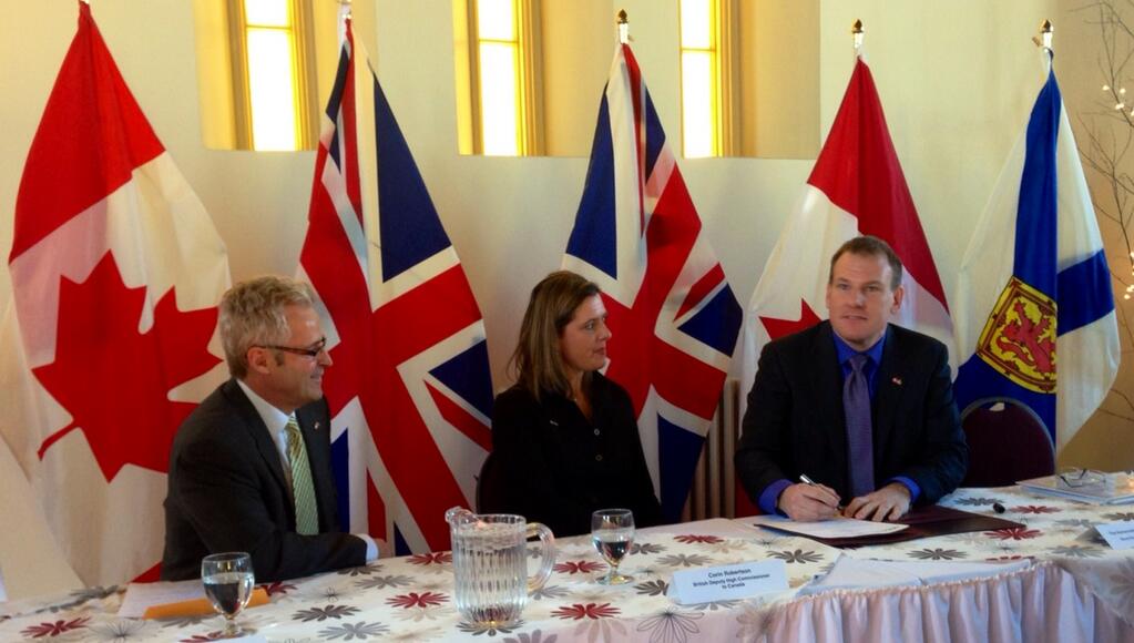 A memorandum of understanding between Nova Scotia, the Offshore Energy Research Association of Nova Scotia and the United Kingdom is signed.