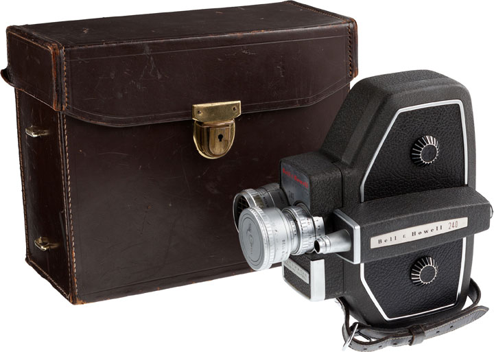 A Bell & Howell 240 16mm Movie Camera owned by Orson Welles is one of the items up for auction.