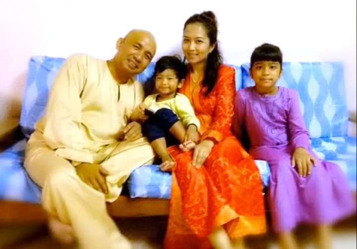 Zaharie Ahmad Shah is pictured here in a family photo posted by a member of his family.