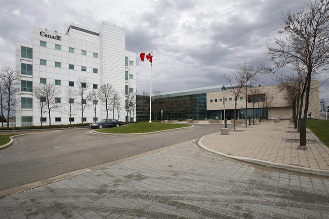 The National Microbiology Laboratory in Winnipeg is shown in a Tuesday, May 19, 2009 photo. THE CANADIAN PRESS/John Woods.