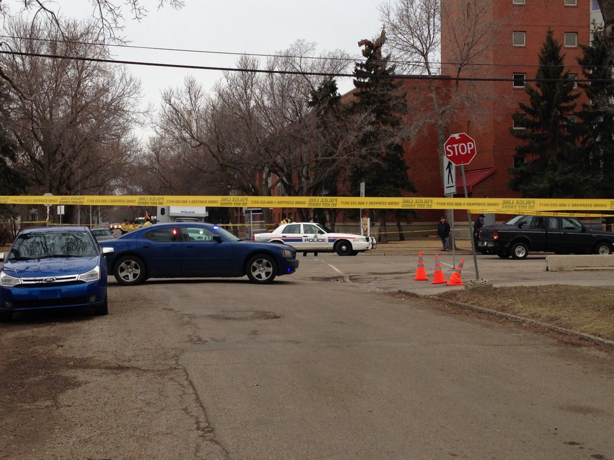 Police say a woman was hit by a vehicle shortly before 4 p.m. in the area of 92 Street and 95 Avenue. April 16, 2014.