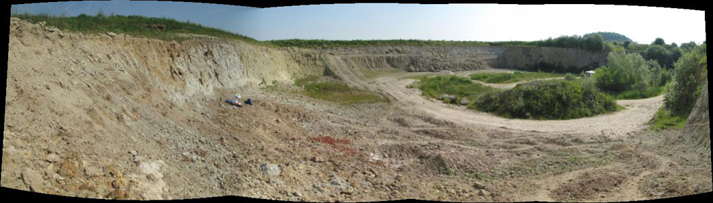 Inside the Nordlinger Ries crater.