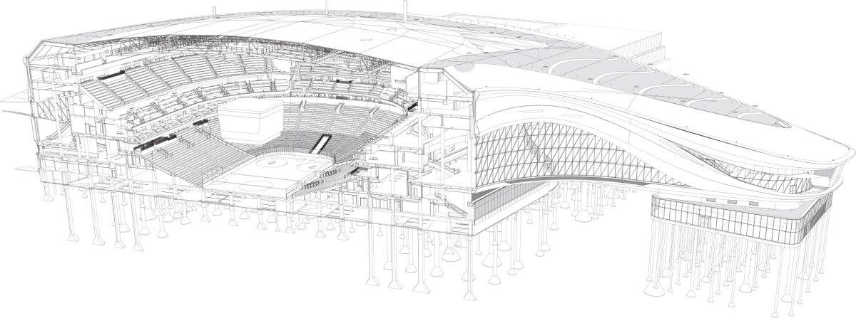 План хоккейной арены