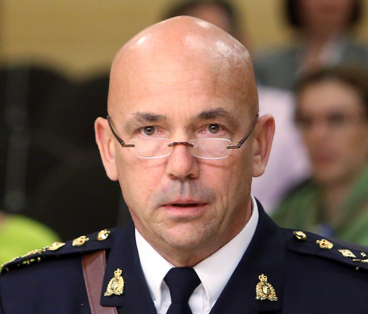 RCMP Commissioner Bob Paulson appears before the the Senate National security and Defence Committee in Ottawa on June 3, 2013.