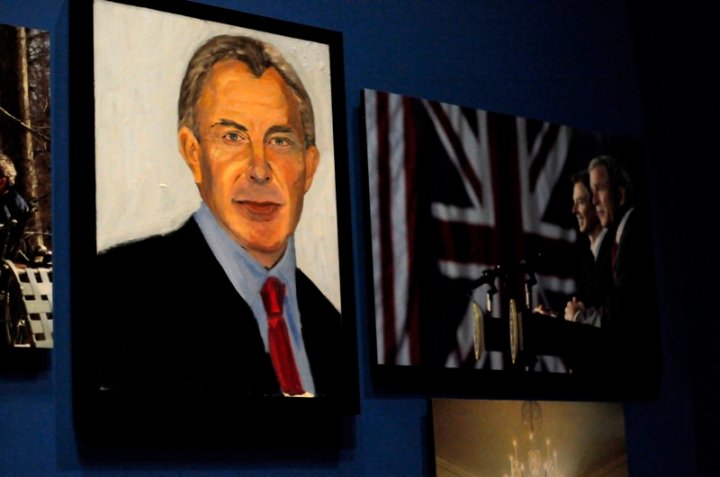 George W. Bush displays his paintings of world leaders - National ...