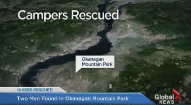Two men are now safe in the Okanagan.