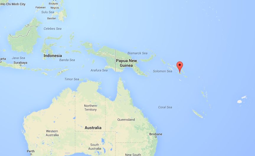 The USGS is reporting a 7.6 magnitude earthquake has hit near the Solomon Islands. 