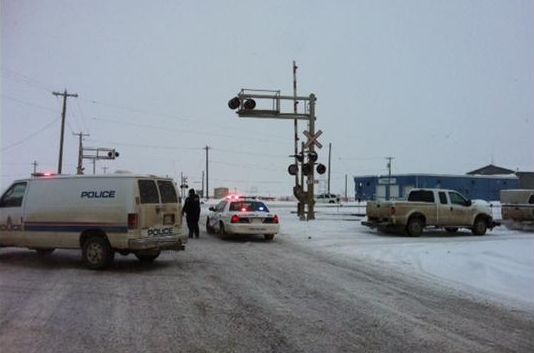 Three rail workers injured, December 26, 2012.