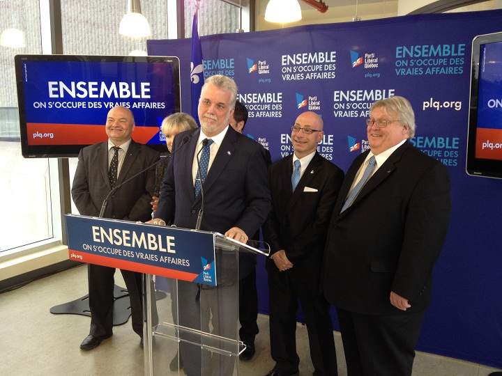 Liberal Leader Philippe Couillard on April 2, 2014.