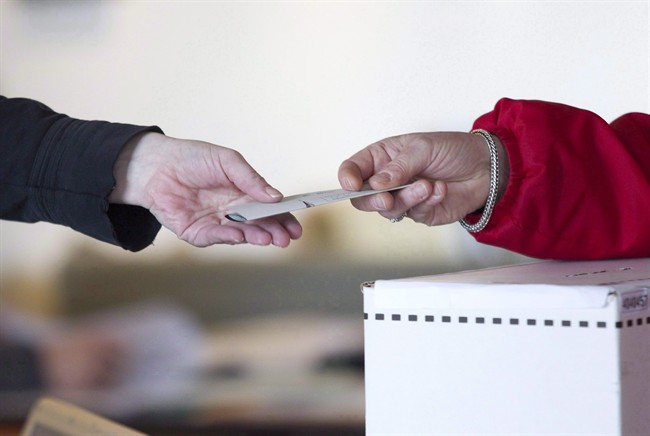 If you want to cast a declined ballot, simply hand it back to the returning agent.