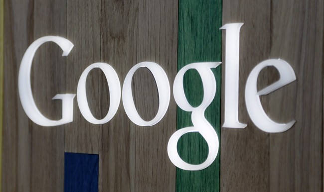 The Google logo is pictured at a store in Hialeah, Fla.