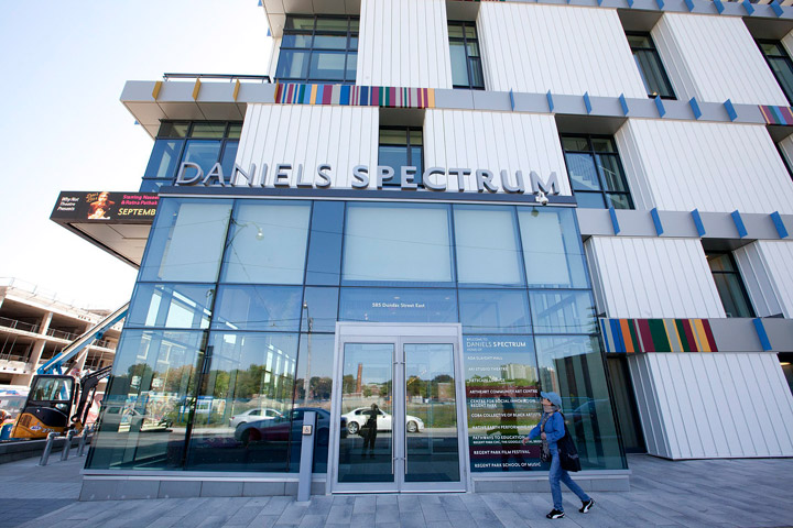 Toronto’s Daniels Spectrum cultural hub in Regent Park, Sept. 25, 2012.