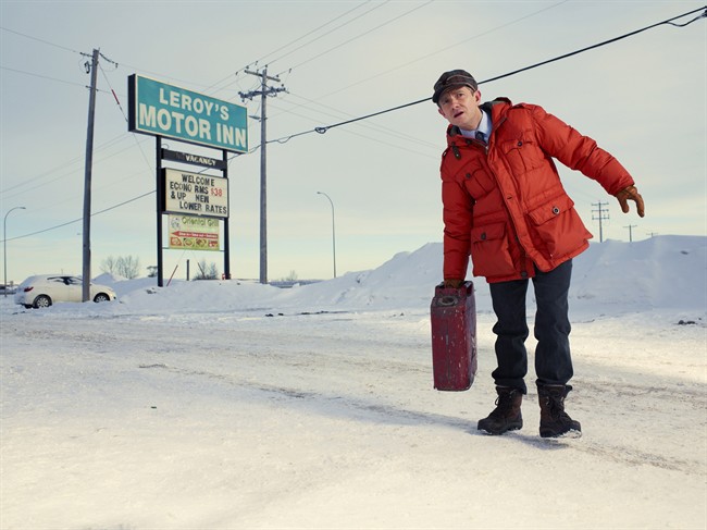 Martin Freeman as Lester Nygaard is shown in a scene from the new television show "Fargo.".