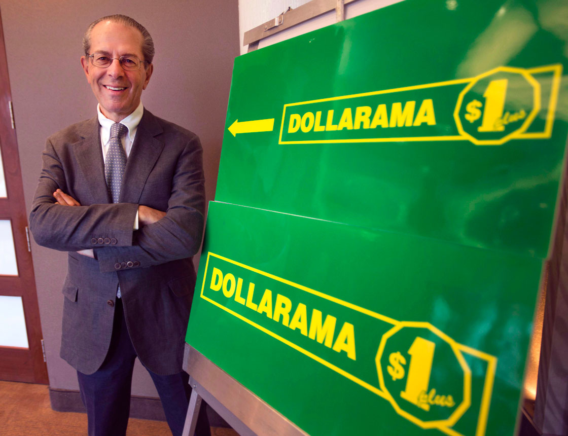 Bargain retailer Dollarama flourished through 2013, generating a big pay day for founder and chief executive Larry Rossy.
