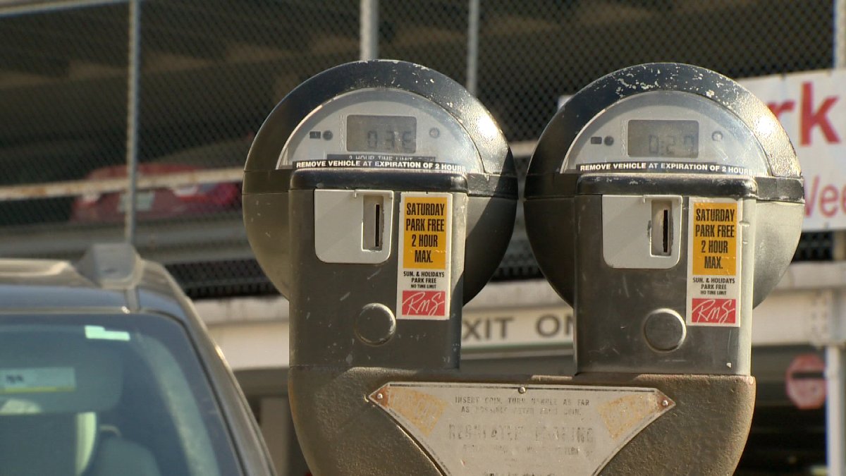 Finding a free meter downtown can often be a challenge. 