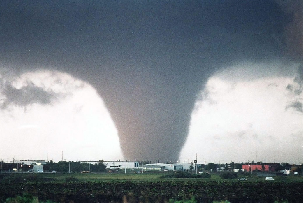 Each year, Canada experiences tornadoes, like this one in Edmonton in 1987, one of the worst in our history.