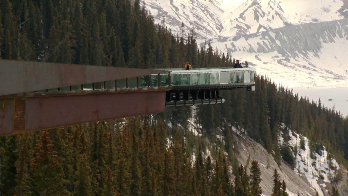 The Glacier Skywalk in Jasper National Park.