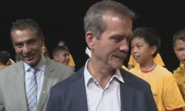 Canadian astronaut Chris Hadfield's passion for space travel isn't limited to rockets — he was just as happy flying paper airplanes with a bunch of giddy Grade 5 kids in Coquitlam, B.C.