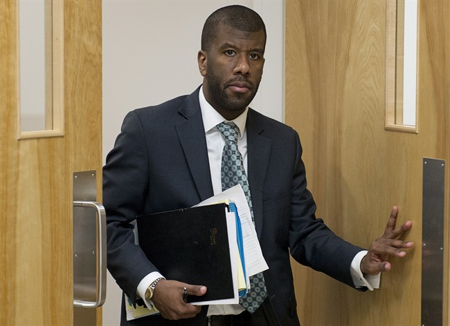 Lyle Howe heads from provincial court in Dartmouth on April 1, 2014.