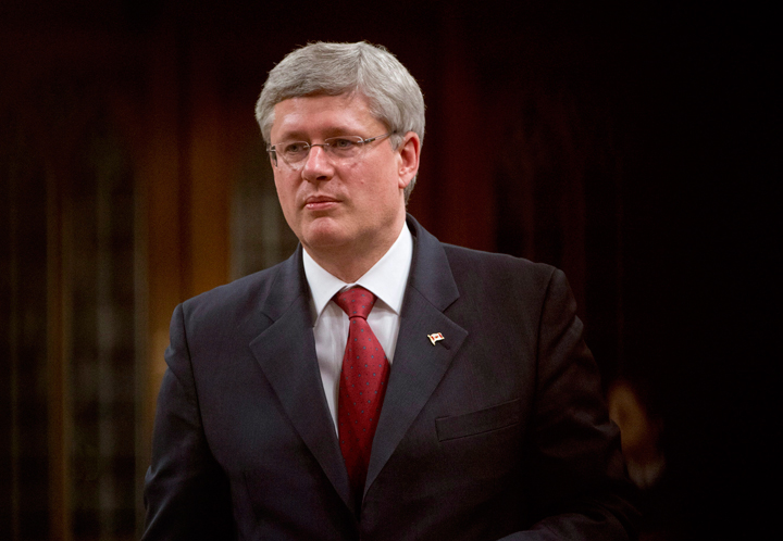  Prime Minister Stephen Harper responds to a question during question period in the House of Commons Wednesday April 2, 2014 in Ottawa. 