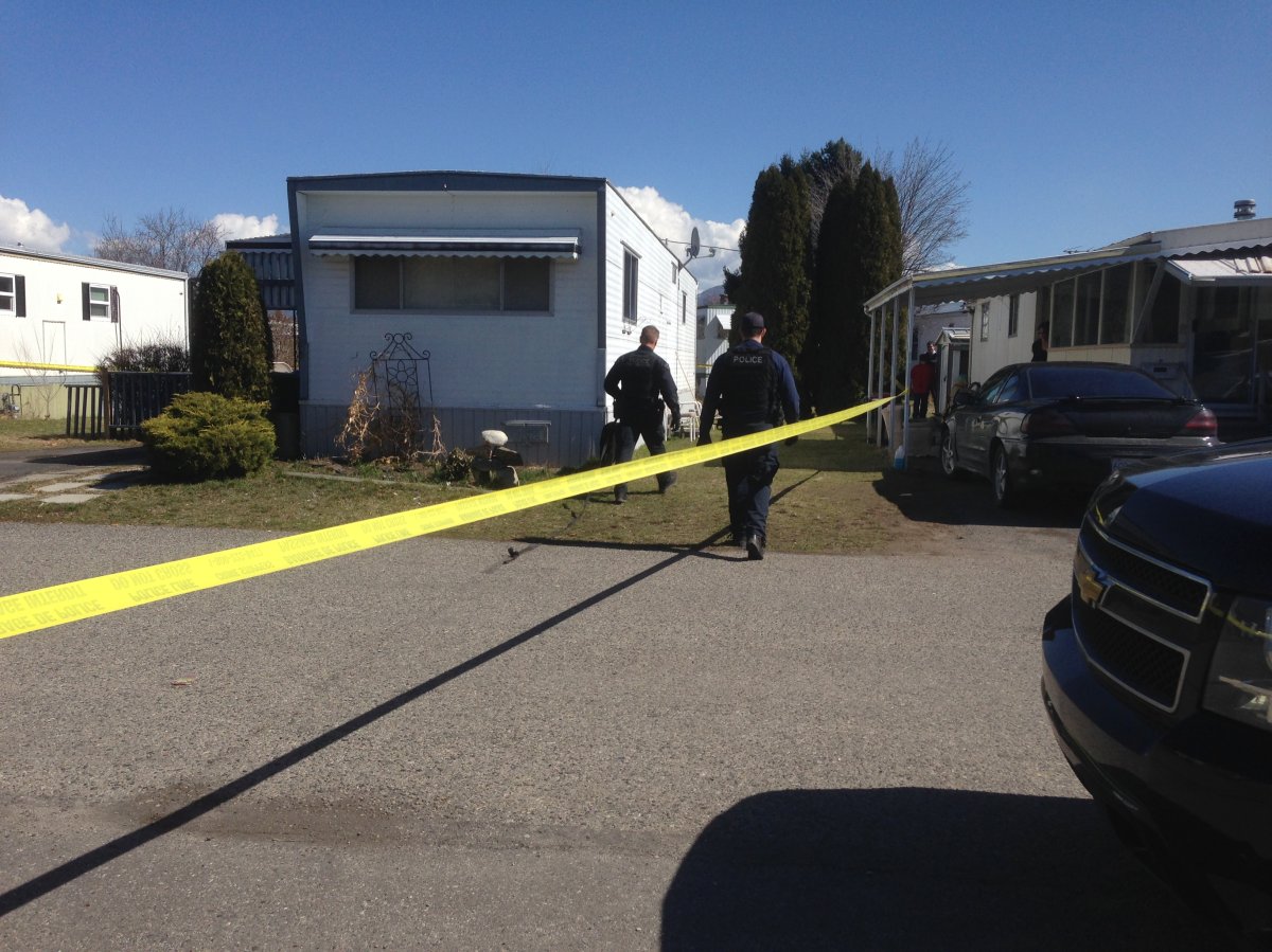 RCMP are investigating what may be a suspicious death at the Hiawatha Mobile Home Park in Kelowna. 