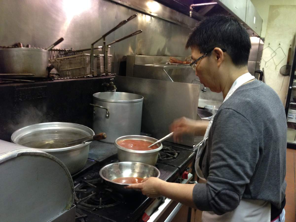 Amy Lo is finally back at work at Foon Hai restaurant in Winnipeg, which was closed for 53 days because of a frozen water pipe.