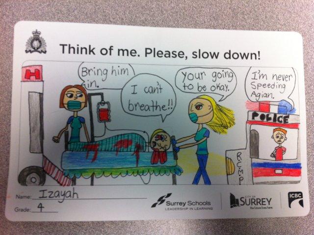 A card handed out by a student during last year's event.