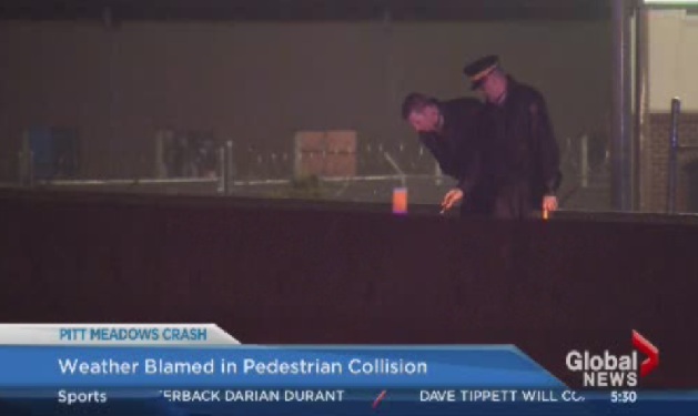 Pedestrian struck in Pitt Meadows, man believed to have been jaywalking - image