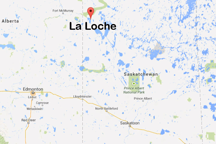 Fight in La Loche, Saskatchewan spills over to health centre after emergency door smashed by gang of people looking for assault patient.