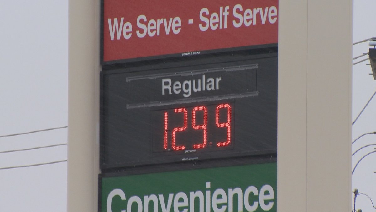 Most drivers in Regina were paying $1.29 per litre on Friday, but still 15 cents away from record-breaking.