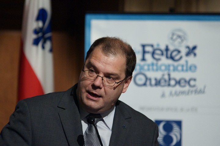 Mario Beaulieu, president du Comite de la Fete National a Montreal, talking about the 175th edition of La Fete de la St. Jean Baptiste, that is celebrated in Quebec.