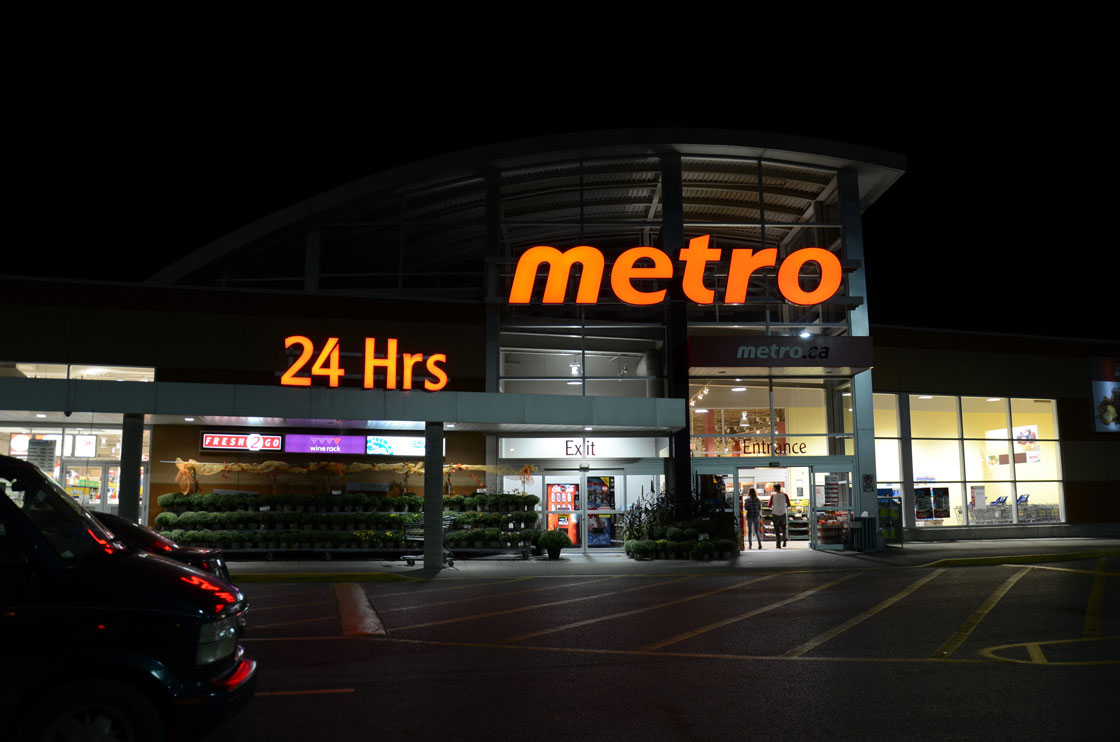 Despite facing stiffer competition, Metro reported higher sales between December and March.